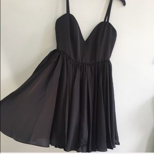 NWT satiny skater dress with full skirt brand new